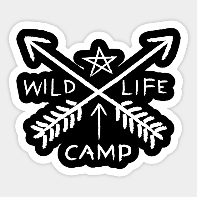 Wild Camp Life Sticker by AVEandLIA